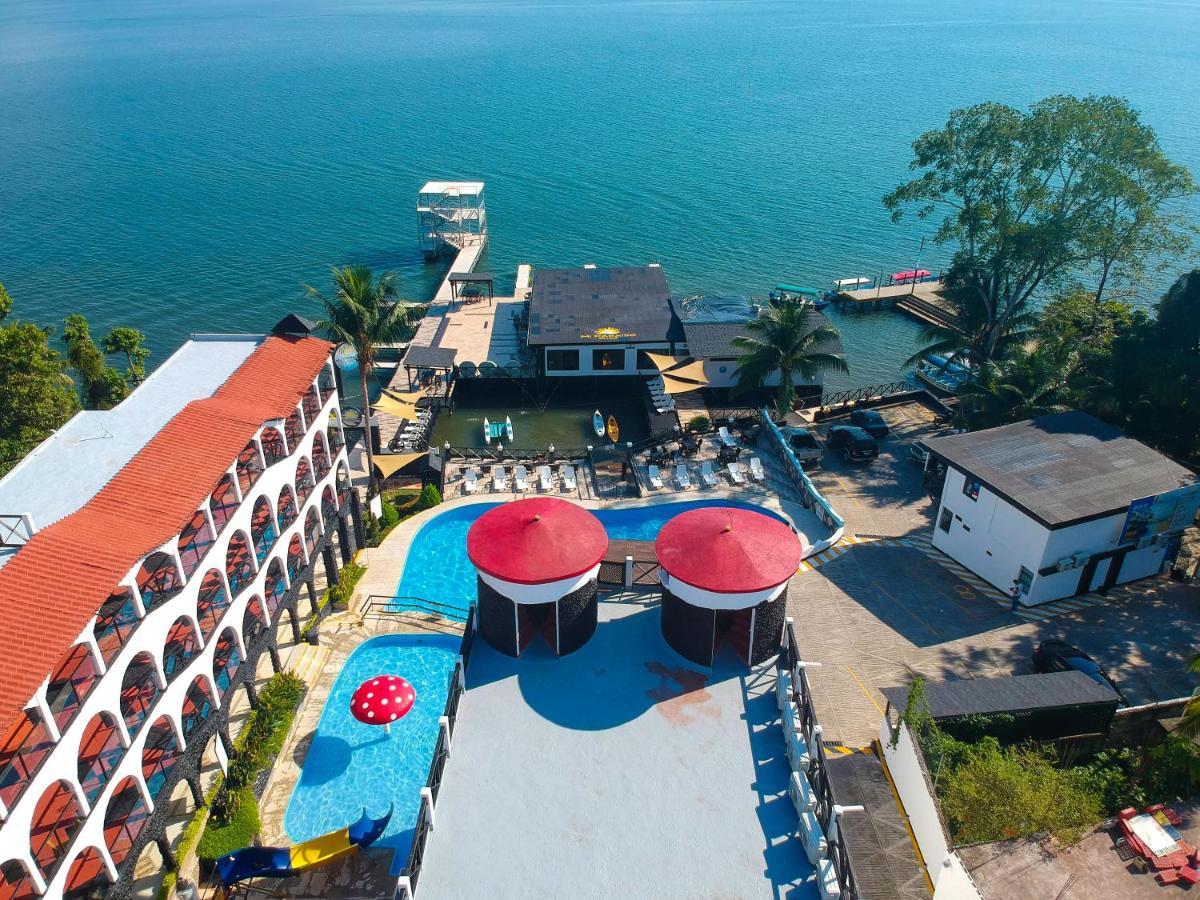 Hotel Mi Paraiso Rio Dulce Castillo de San Felipe Exteriör bild